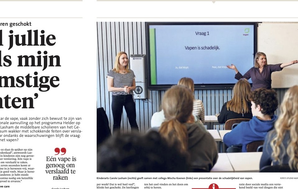 De Gooi en Eemlander newspaper article